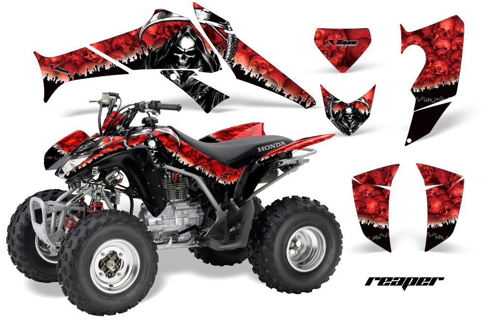 Honda TRX250 05-09 Graphics Reaper RED JPG